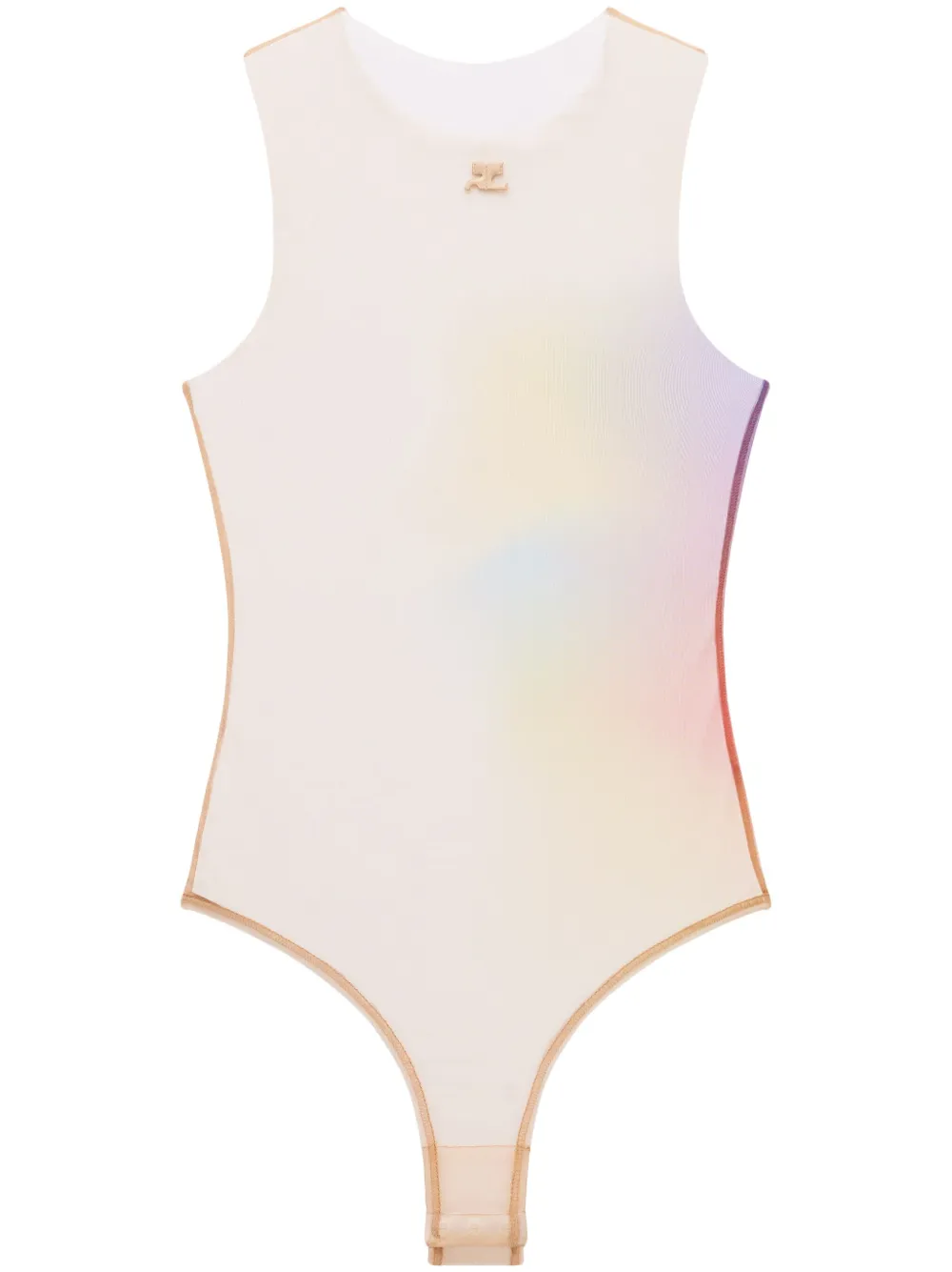

Боди Aura из тюля Courrèges, нейтральный