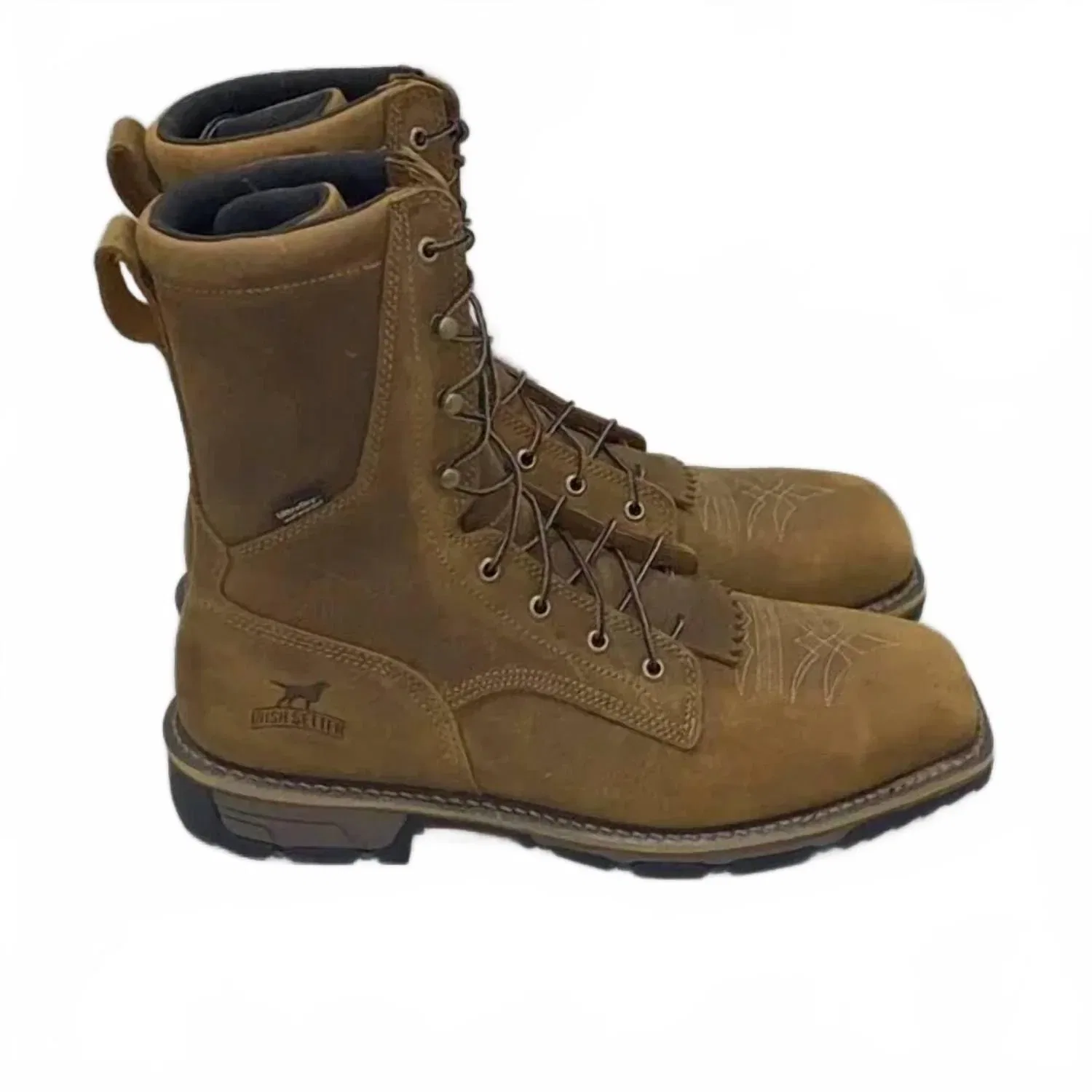 Irish Setter Boots Мужские рабочие водонепроницаемые ботинки Marshall 9 дюймов с защитным стальным носком, коричневого цвета — фото 2