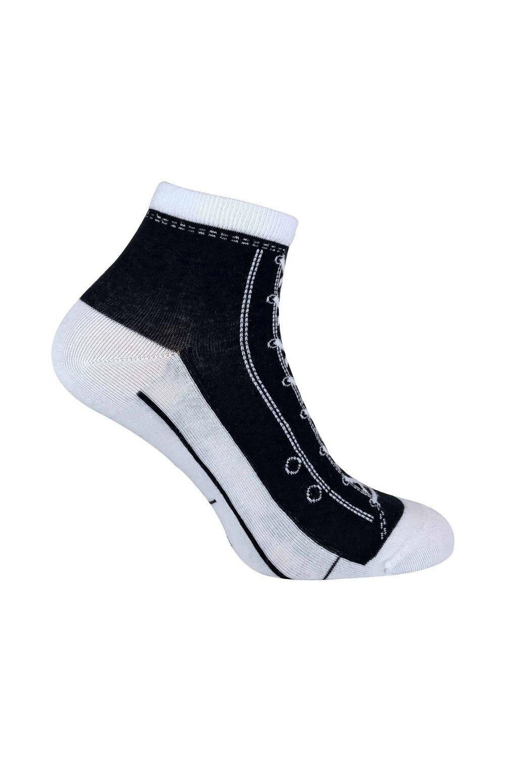 

2 пары носков на шнуровке, похожих на туфли Sock Snob, черный