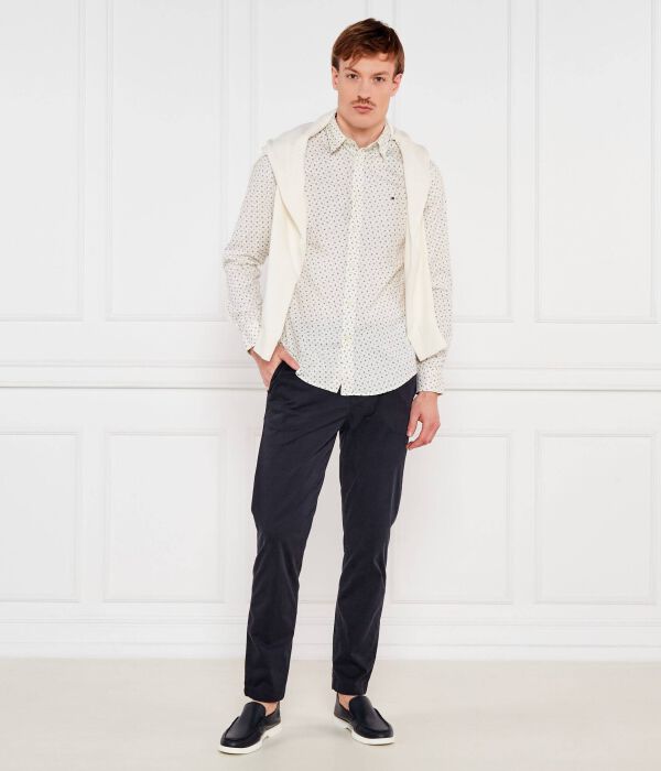 Рубашка Slim fit Tommy Hilfiger, экрю — фото 2