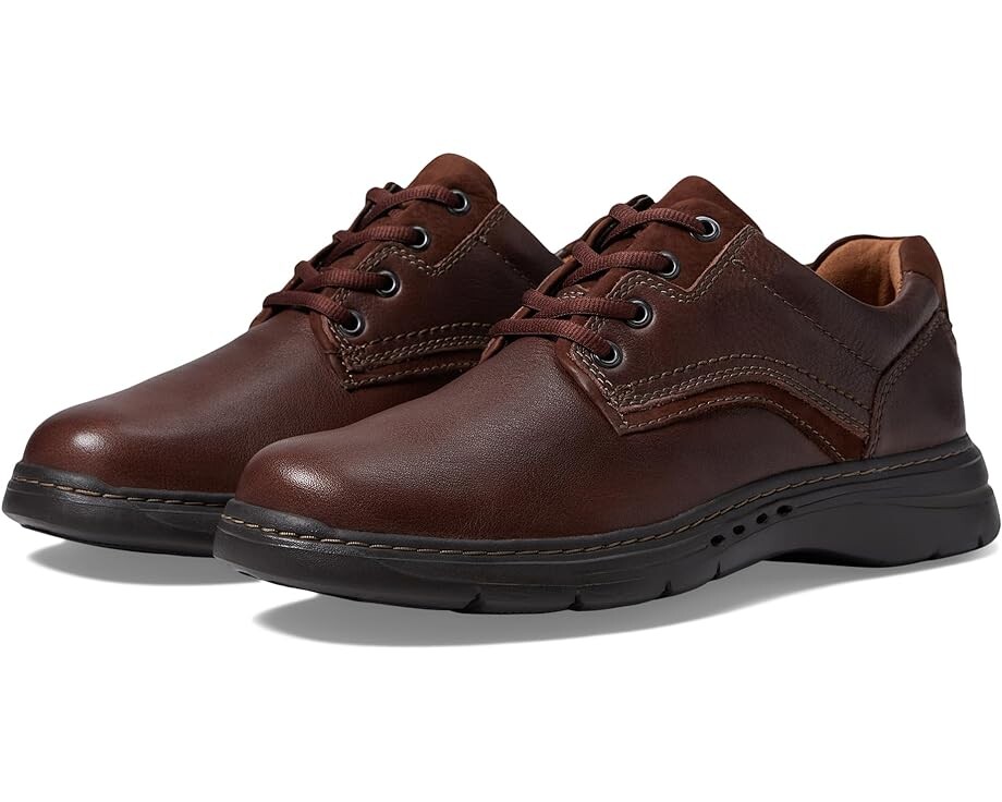 

Оксфорды Clarks Un Brawley Pace, цвет Mahogany Tumbled Leather