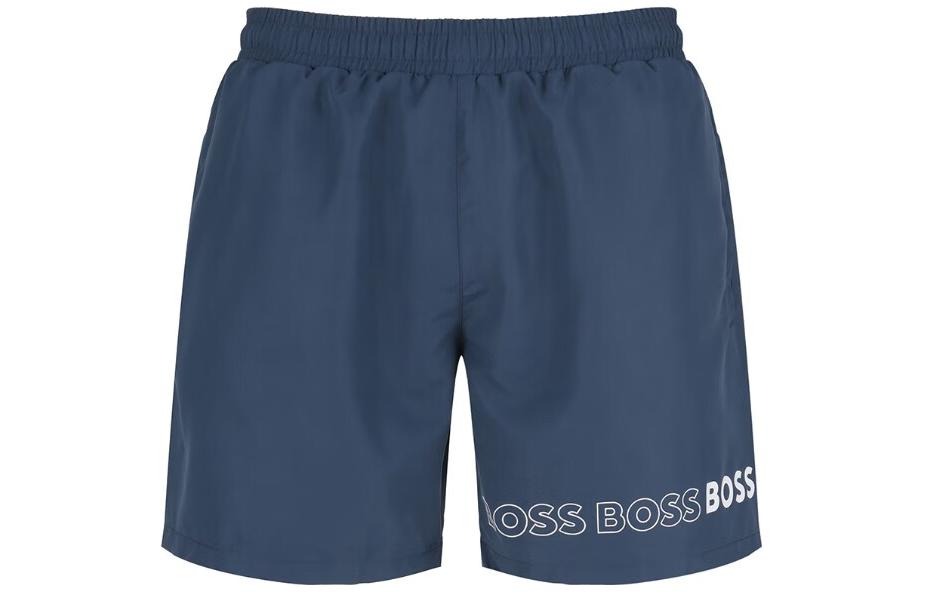

Пляжные шорты мужские, цвет морской волны HUGO BOSS, Marine Blue