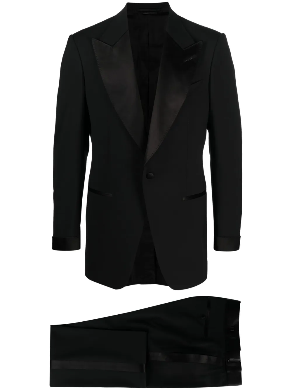 

Костюм с однобортным пиджаком TOM FORD, черный