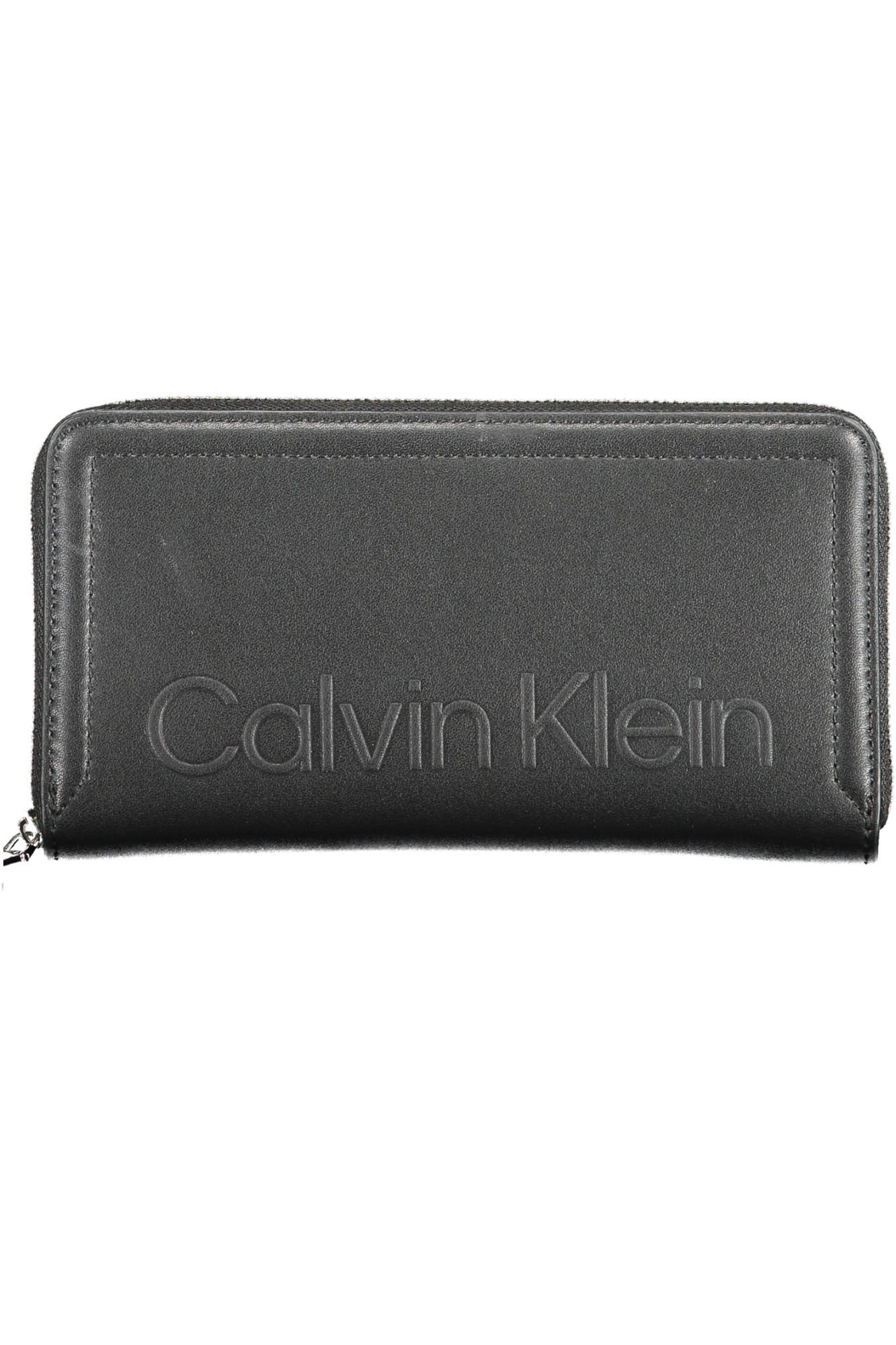

Женский кошелек Calvin Klein с тиснением на молнии, черный