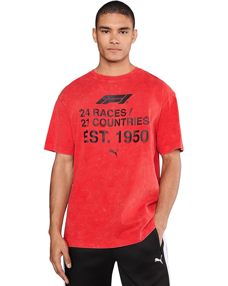 

Мужская футболка PUMA Formula 1 Race Number Graphic, Pop Red, Красный, Мужская футболка PUMA Formula 1 Race Number Graphic, Pop Red