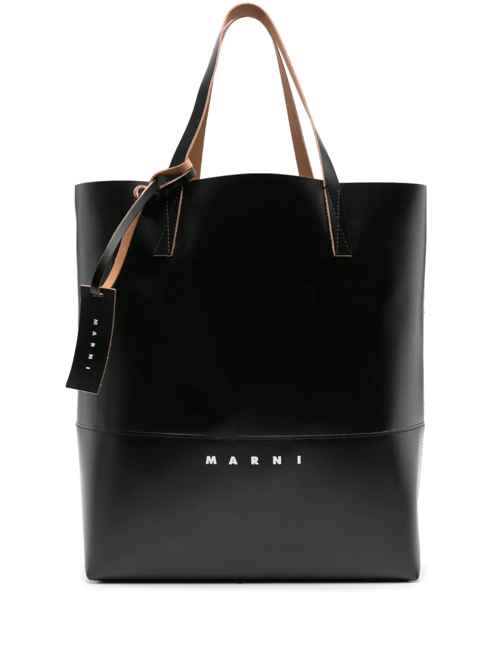 

Сумка-тоут Tribeca из искусственной кожи с логотипом Marni, черный