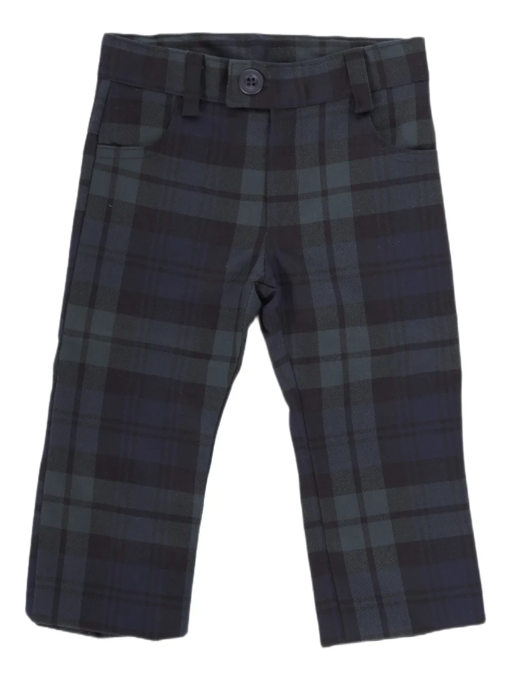 Клетчатые брюки Baroni Firenze Kids, зеленый