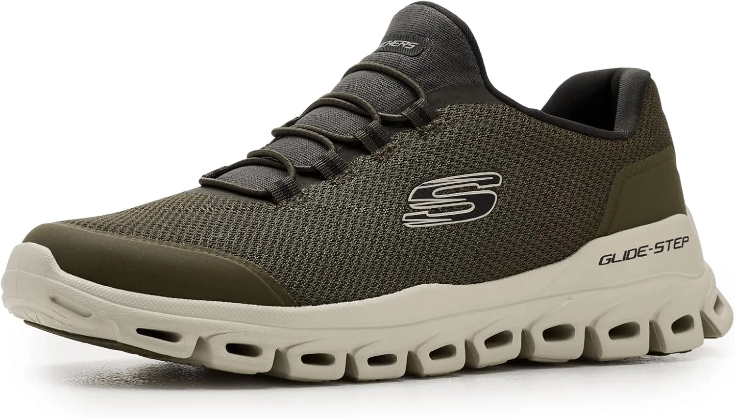 Кроссовки Skechers Men's Glide-Step Noltek, Olive Leaf For Me Leaf It To Me
