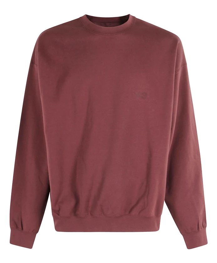 

Толстовка с круглым вырезом из махровой ткани Y-3, коричневый