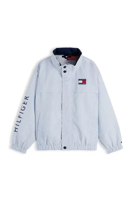 Куртка короткая с полосками модель Tommy Hilfiger, белый — фото 2
