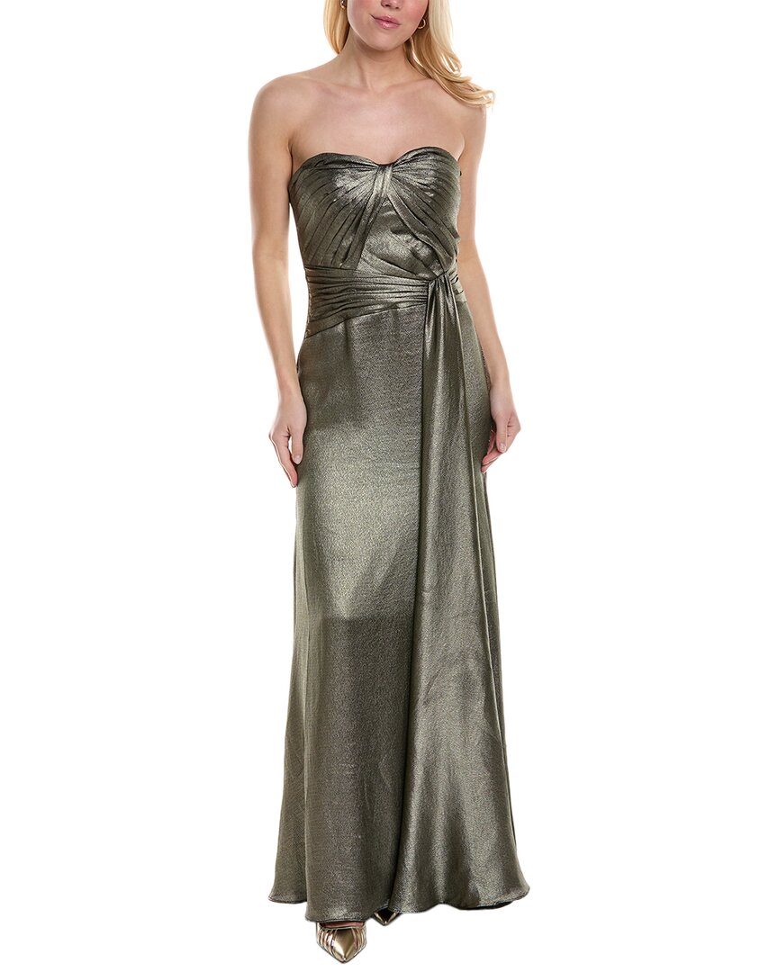 

Платье Theia из кованого атласа, цвет metallic