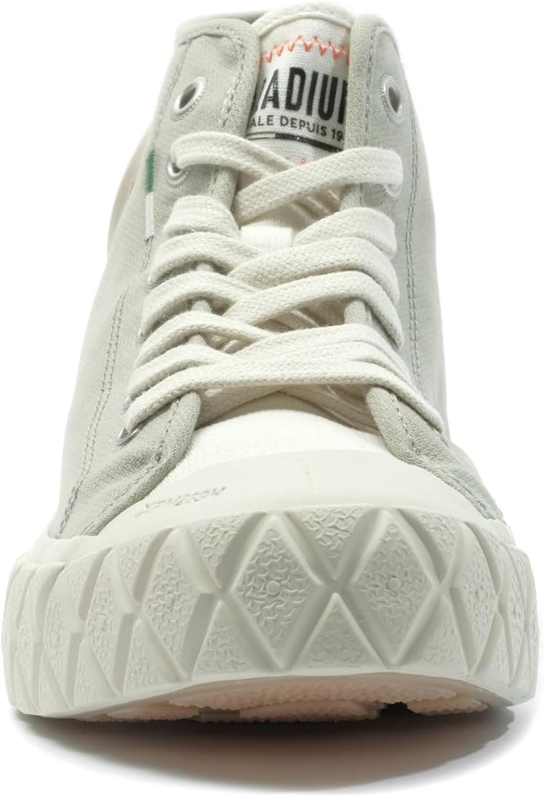 Кроссовки Palladium Unisex Palla Ace Mid из органического канваса на шнуровке, Abbey Stone — фото 2