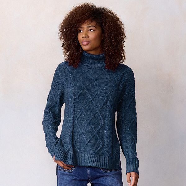 

Женский свитер-туника с воротником-хомутом и косой Lc Lauren Conrad, Starry Night