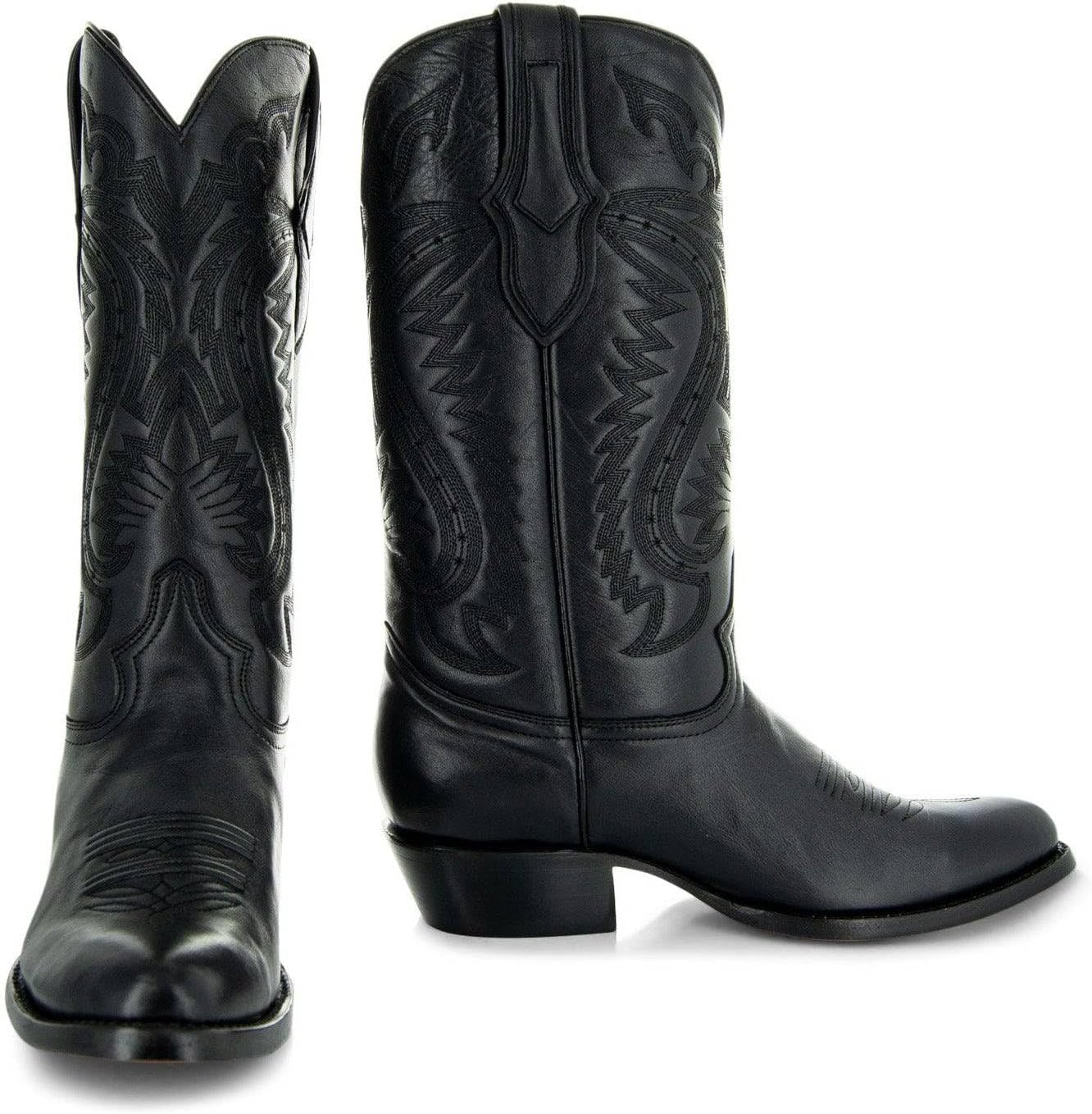 

Мужские классические ковбойские сапоги Soto Boots с круглым носком H7001, черный