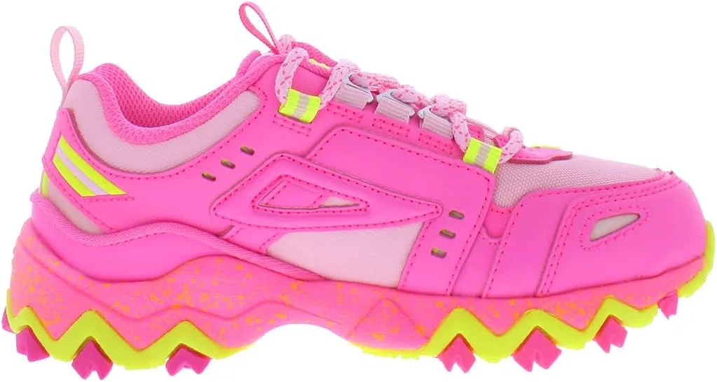 Детские кроссовки для хайкинга Fila, цвет Pink/Yellow — фото 3