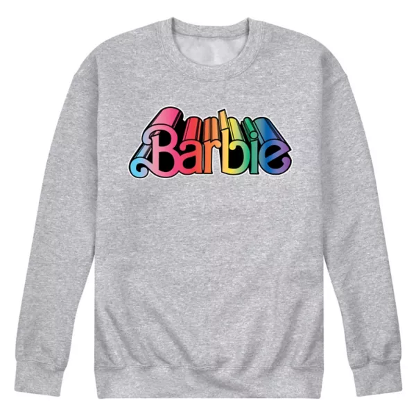 

Мужская флисовая кофта с принтом логотипа Barbie Pride Licensed Character, серый