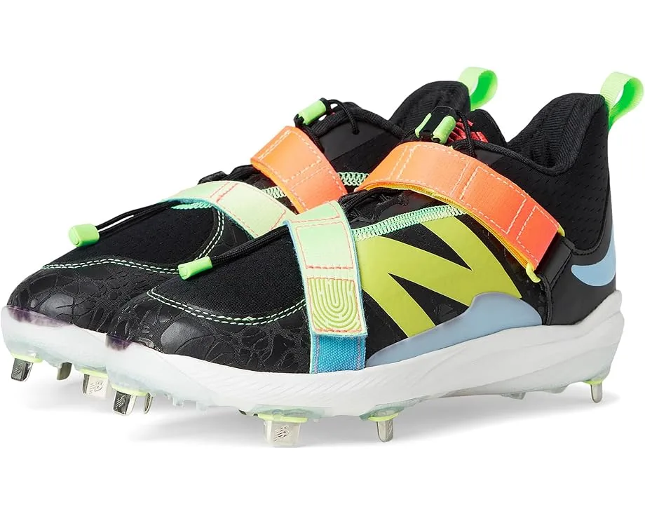 Кроссовки New Balance FuelCell Lindor v2 Metal Baseball Cleats, Black/Neon Dragonfly
