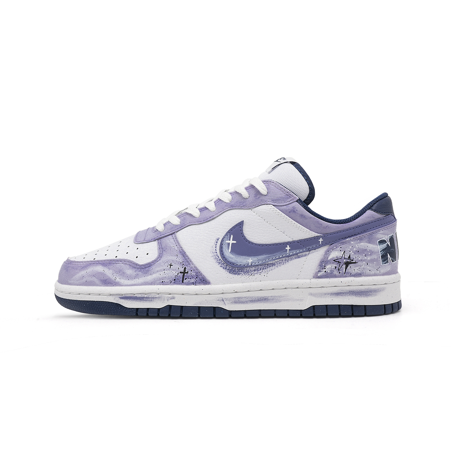 

Nike Мужские низкие скейтборд-кепы Big Purple Mist Star Coverage, износостойкие, дышащие