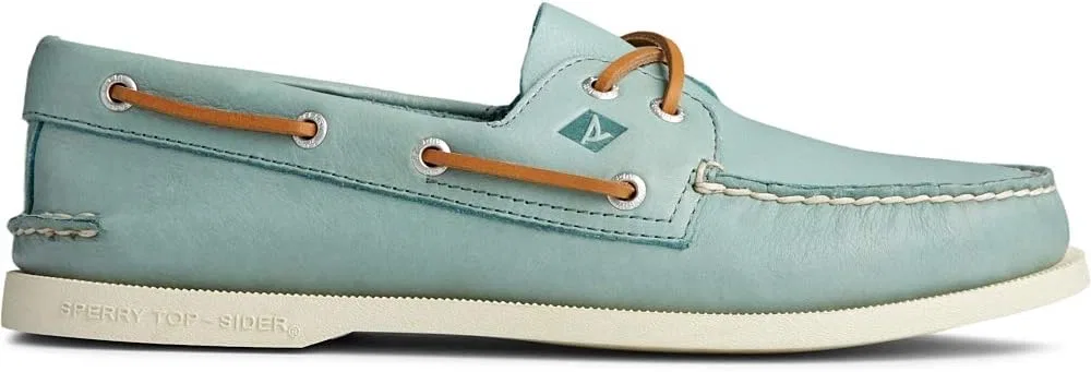 Мужские низкие туфли Sperry A/O 2-Eye Canvas Salt Washed 0836775, Seafoam — фото 2