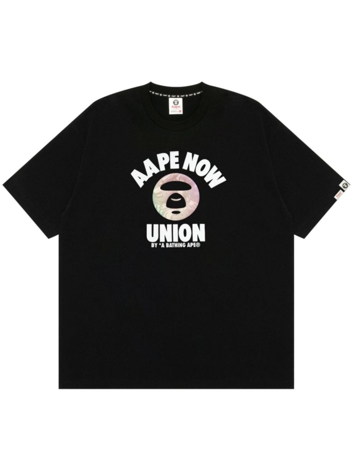 

Футболка с логотипом AAPE BY *A BATHING APE, черный