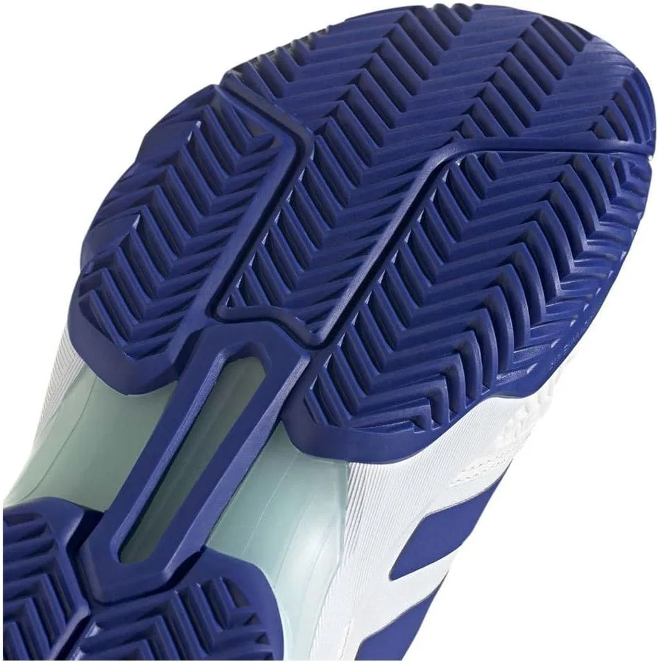 Мужские теннисные кроссовки Adidas Courtjam Control 3, Cloud White Lucid Blue Semi Flash Aqua — фото 2