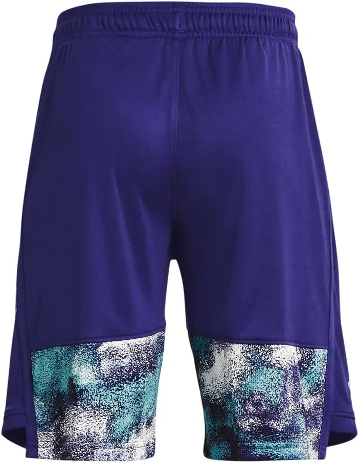 Детские шорты Under Armour Stunt 3.0 с принтом, Sonar Blue/Glacier Blue/Glacier — фото 2