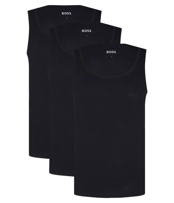 

Майка 3-х парная ribclassic стандартного кроя Boss Bodywear, черный