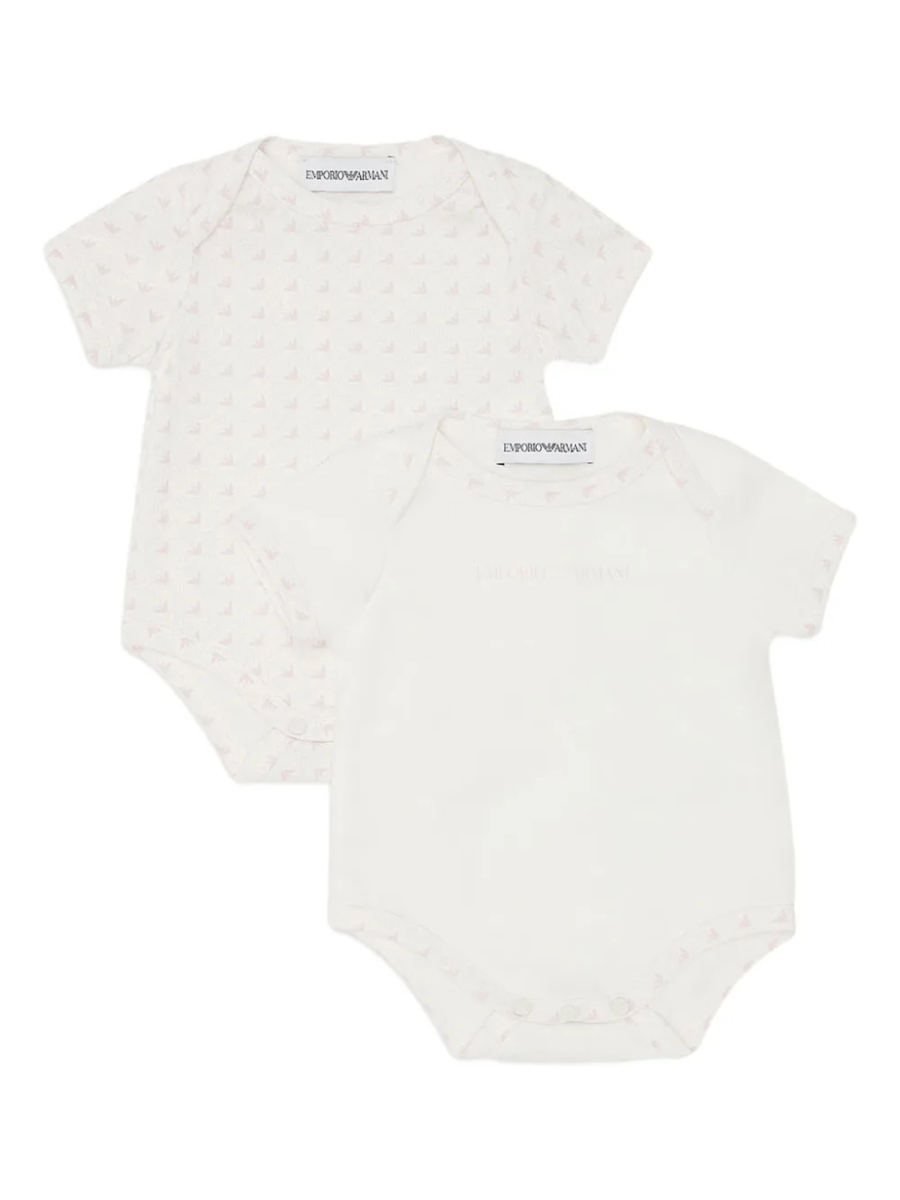 

Детский боди с логотипом Emporio Armani Kids (упаковка из двух штук), розовый