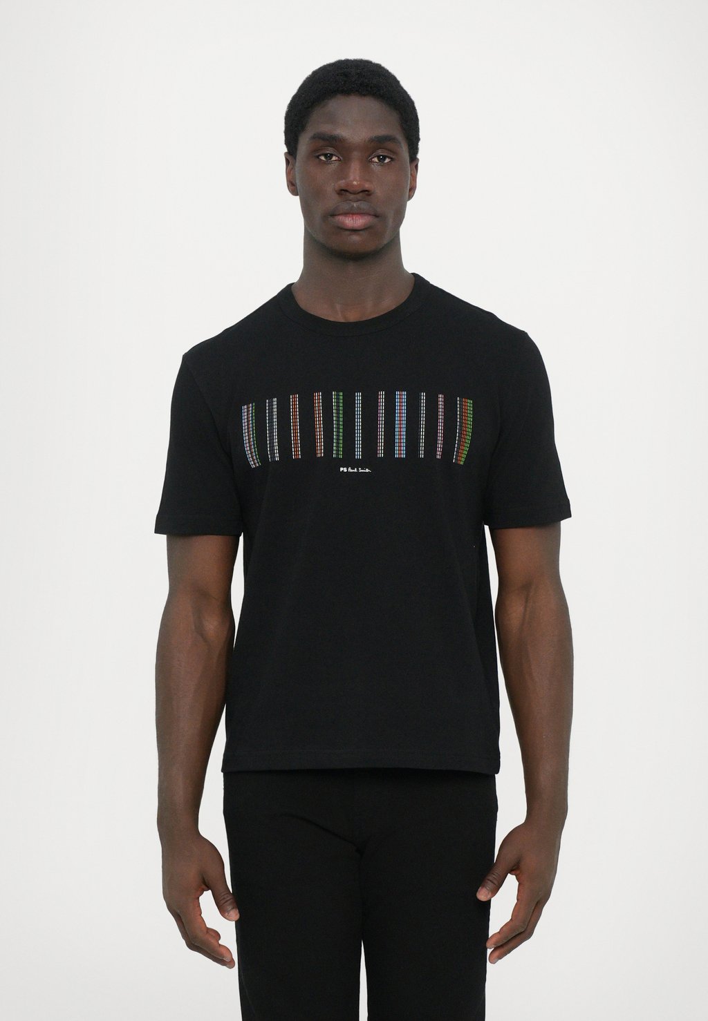 

Футболка с принтом CASUAL FIT STRIPE PS Paul Smith, черный