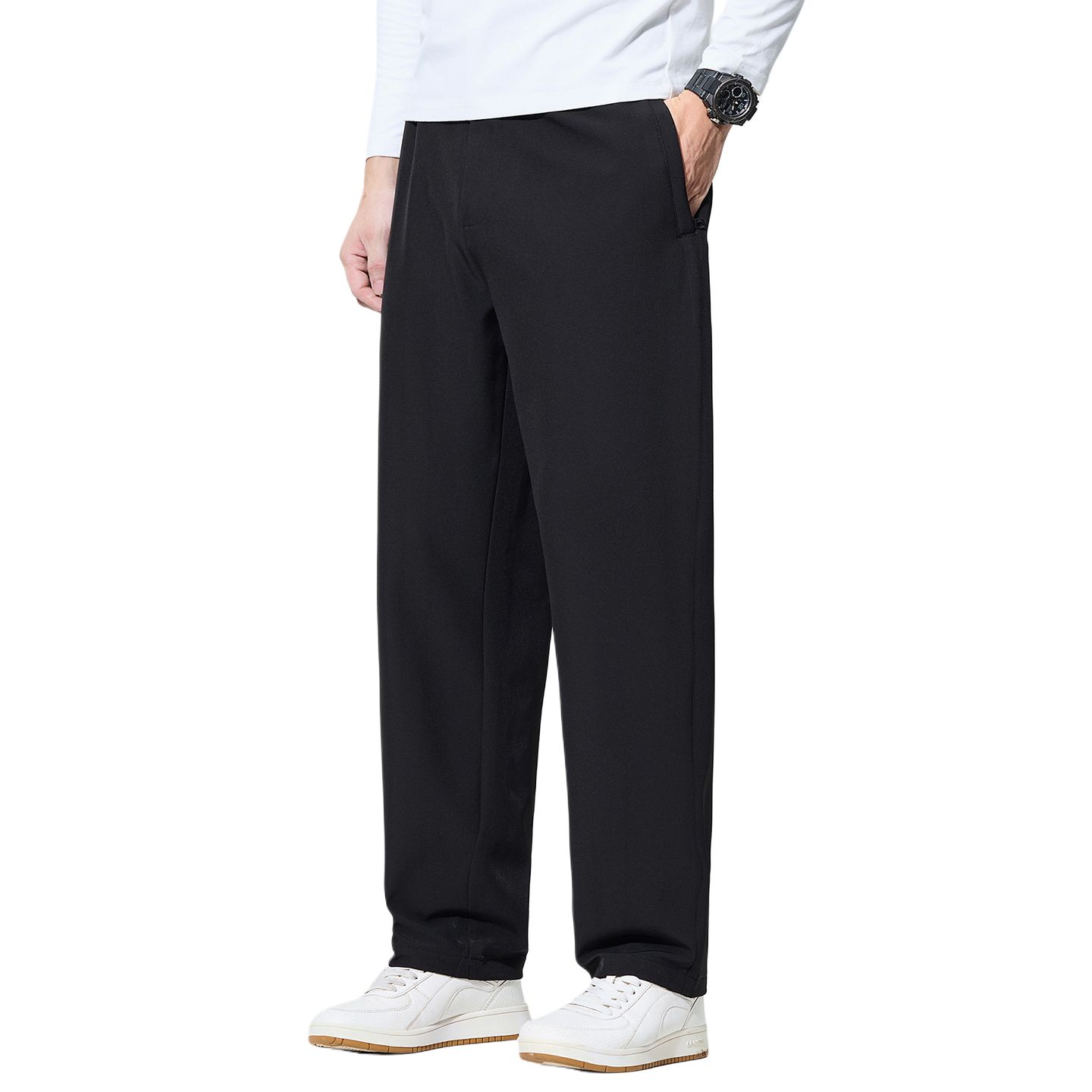 

Повседневные брюки Unisex Moderate Straight Fit Jeep, черный