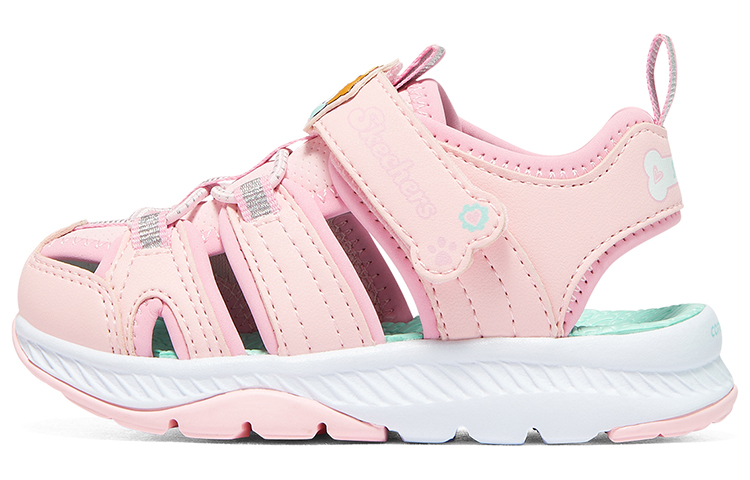 

Низкие детские ботусины Skechers розовые белые