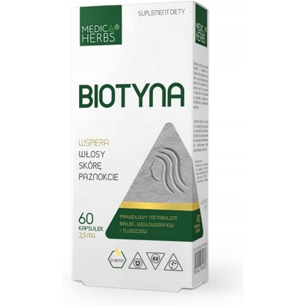 

Биотин 2,5 мг 60 капсул Medica Herbs