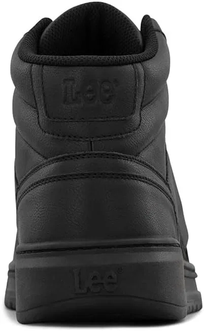Мужские кроссовки Lee Prescot Mid Trainers, Black Mono — фото 3