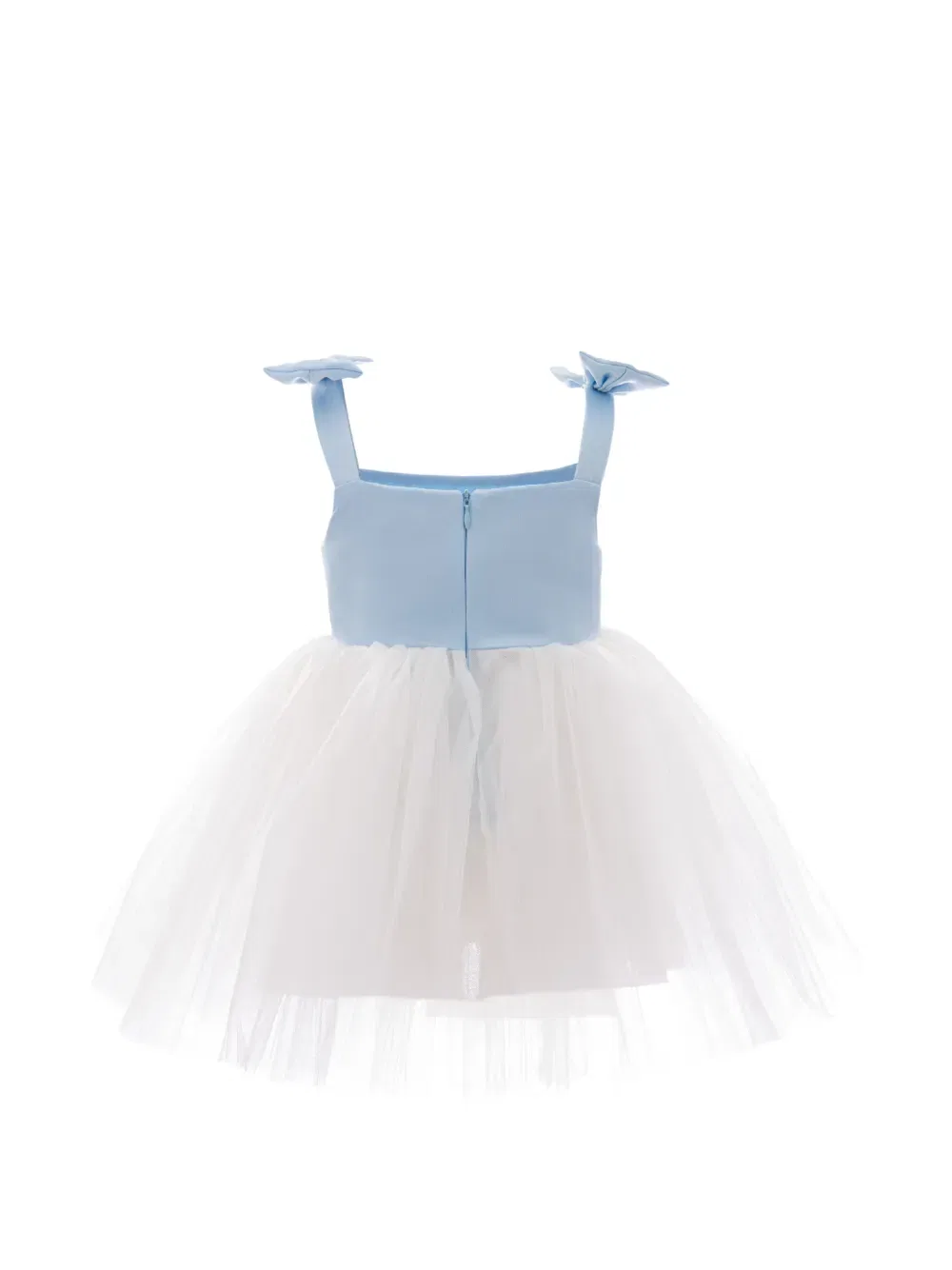 Платье с юбкой из тюля и бантом Mimi Tutu, белый — фото 2