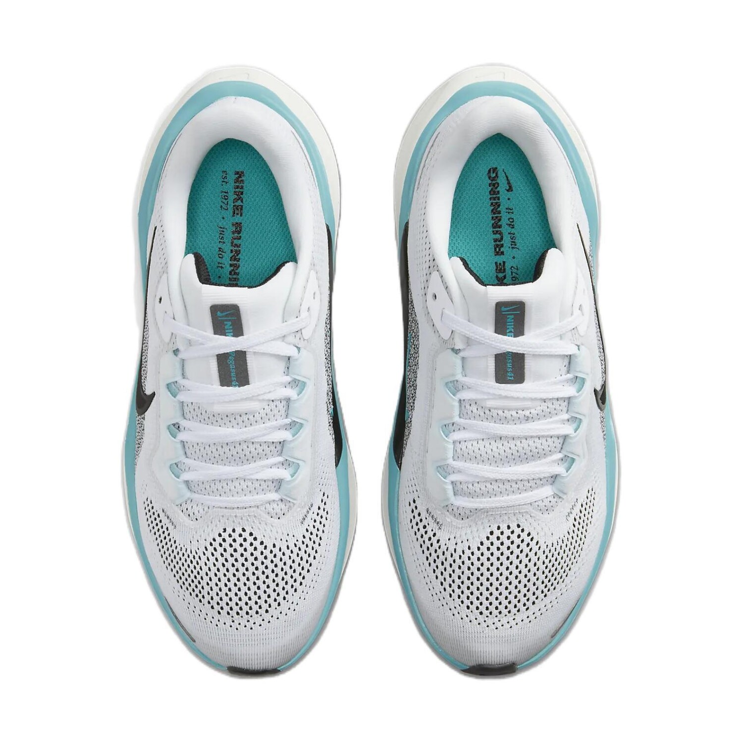 Кроссовки детские Pegasus 41 GS Low-top белые/пыльные кактусовые/ледниково-голубые/черные Nike, белый/синий — фото 4