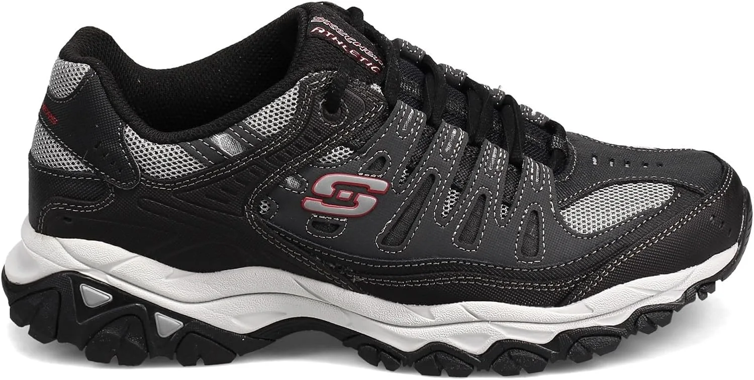Мужские кроссовки Skechers Sport Afterburn Memory Foam Lace, черный — фото 3