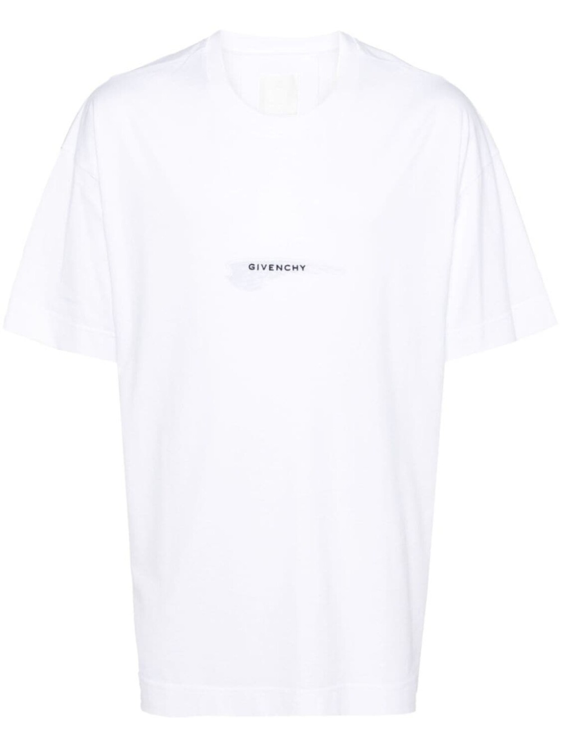 

Givenchy футболка с вышитым логотипом и принтом крыльев, белый