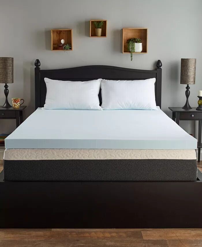 

Наматрасник из пеноматериала Serene 3 дюйма, полный Comfort Tech, синий