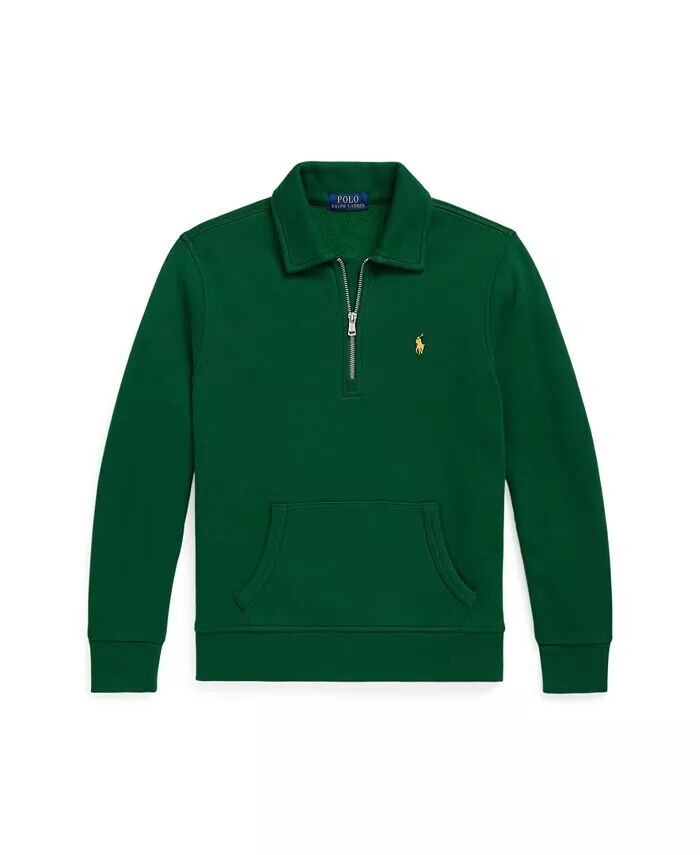 

Флисовый пуловер с молнией в четверть для Big Boys Polo Ralph Lauren, синий