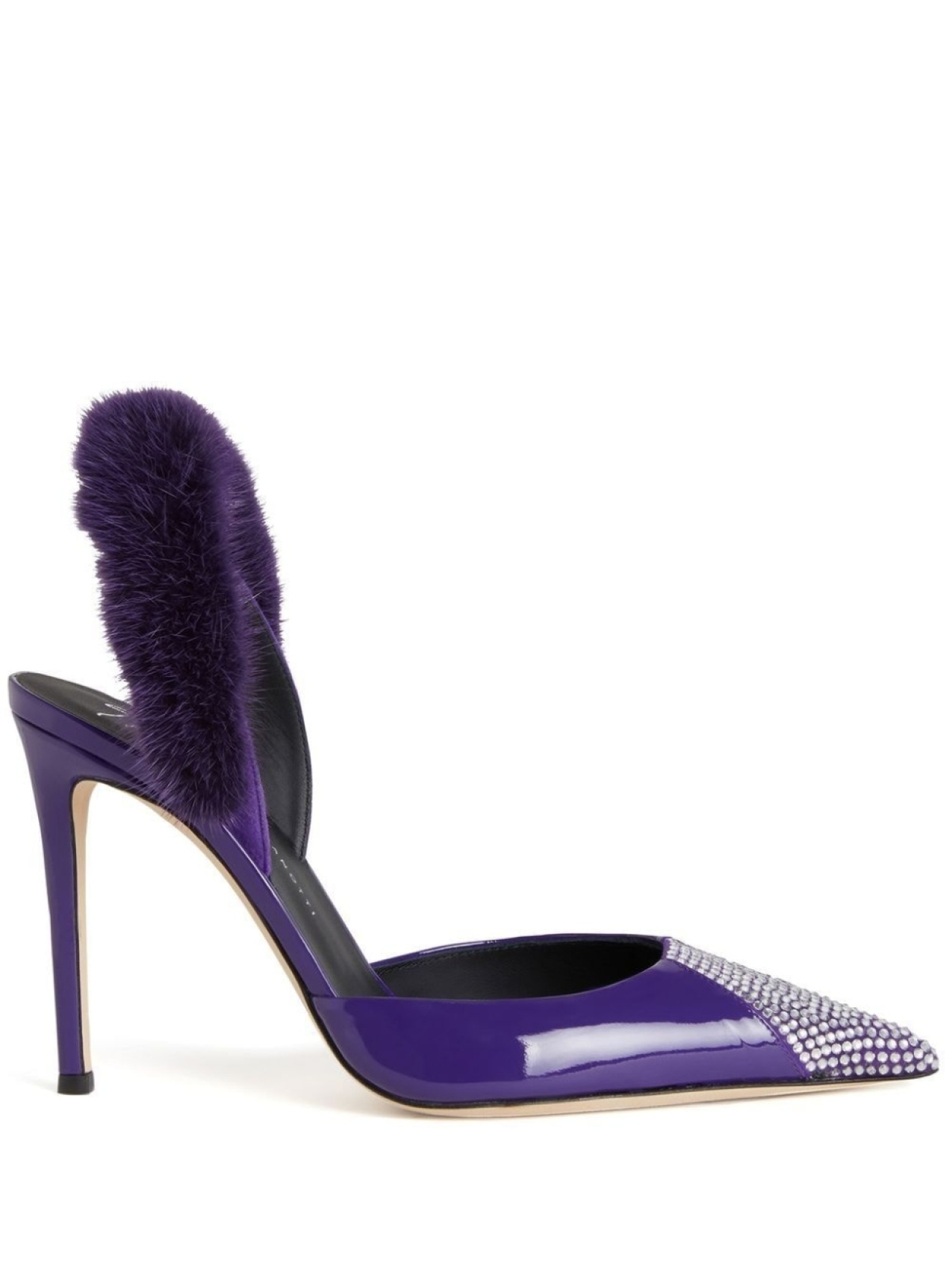 

Giuseppe Zanotti декорированные туфли Henriette Strass, фиолетовый