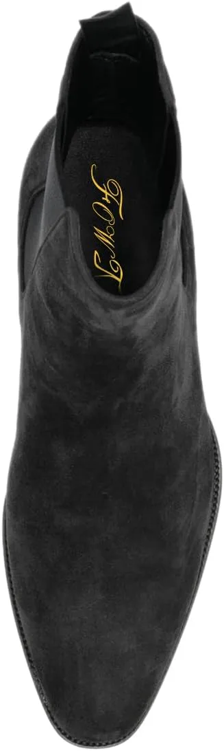 

Мужские модные ботинки FOWT с круглым носком, низким широким каблуком, эластичные ботинки до щиколотки, повседневные ботинки Челси, размер 4-16 US, черный