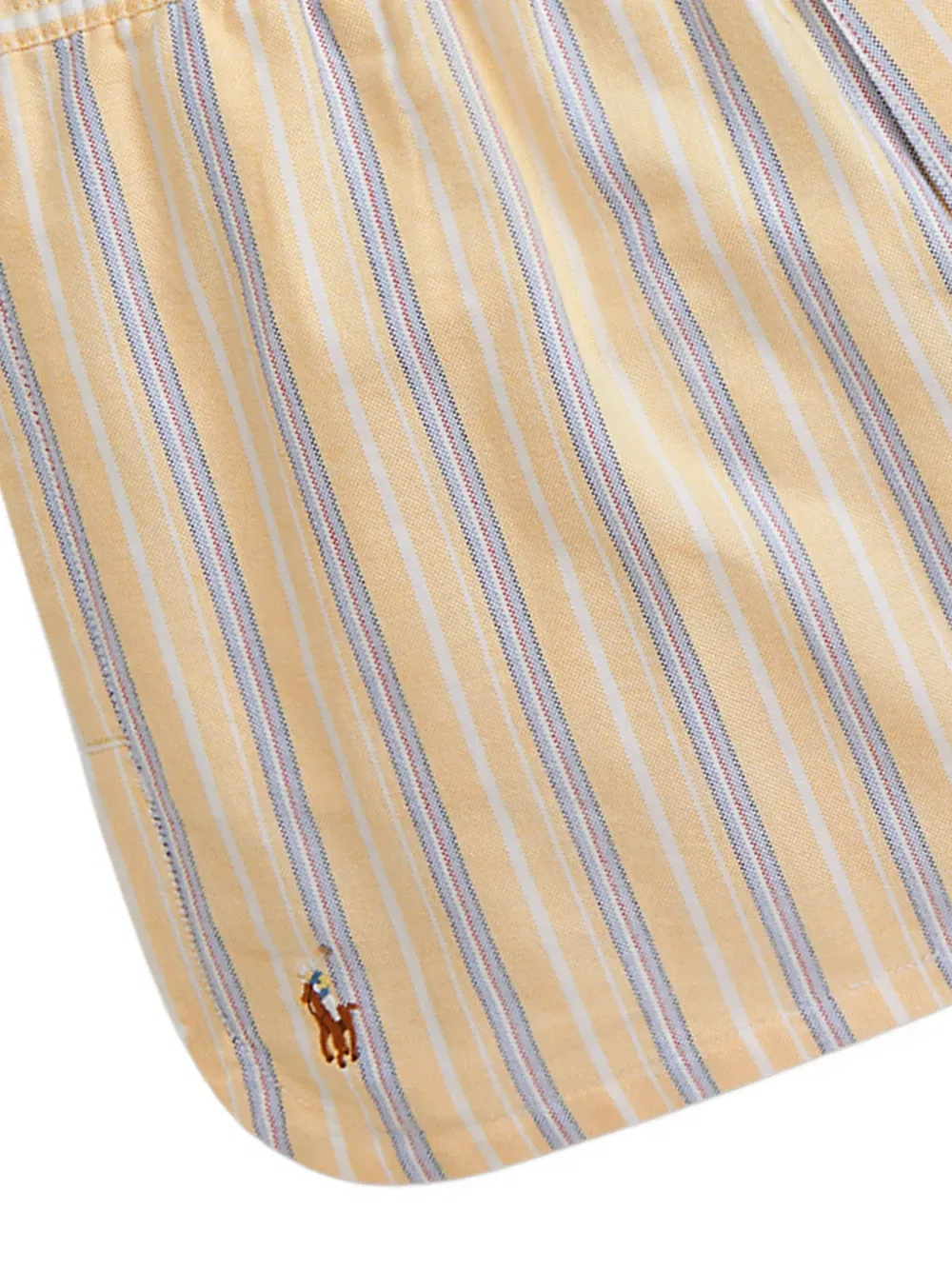 Полосатые шорты на завязках Polo Ralph Lauren Kids, желтый — фото 3