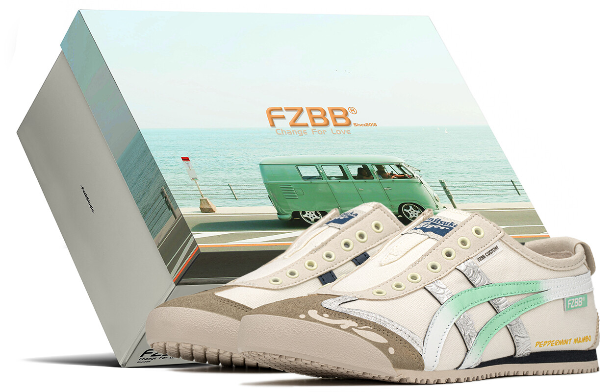 

Кроссовки Onitsuka Tiger MEXICO 66 Lifestyle Shoes Unisex Low-top Beige/grey/green, зеленый