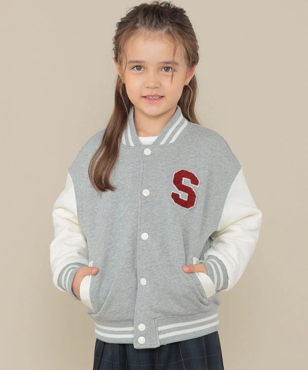 Детская куртка-стадион SHIPS KIDS, 100-130 см, серый