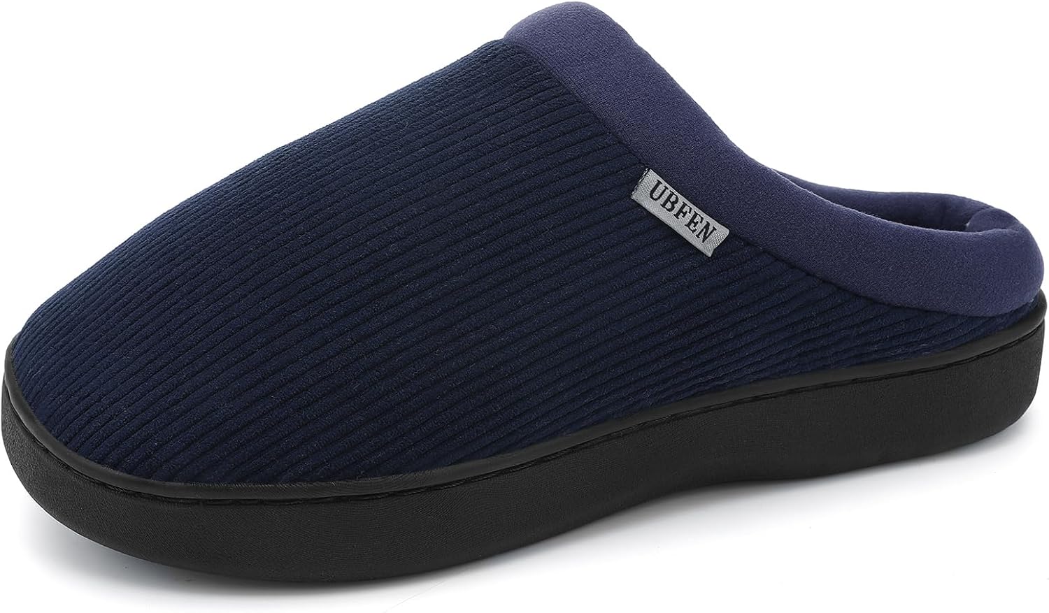 

Мужские тапочки UBFEN для дома и спальни с мемори-пенной стелькой, легкие, без застежек, подходят для улицы, темно-синий