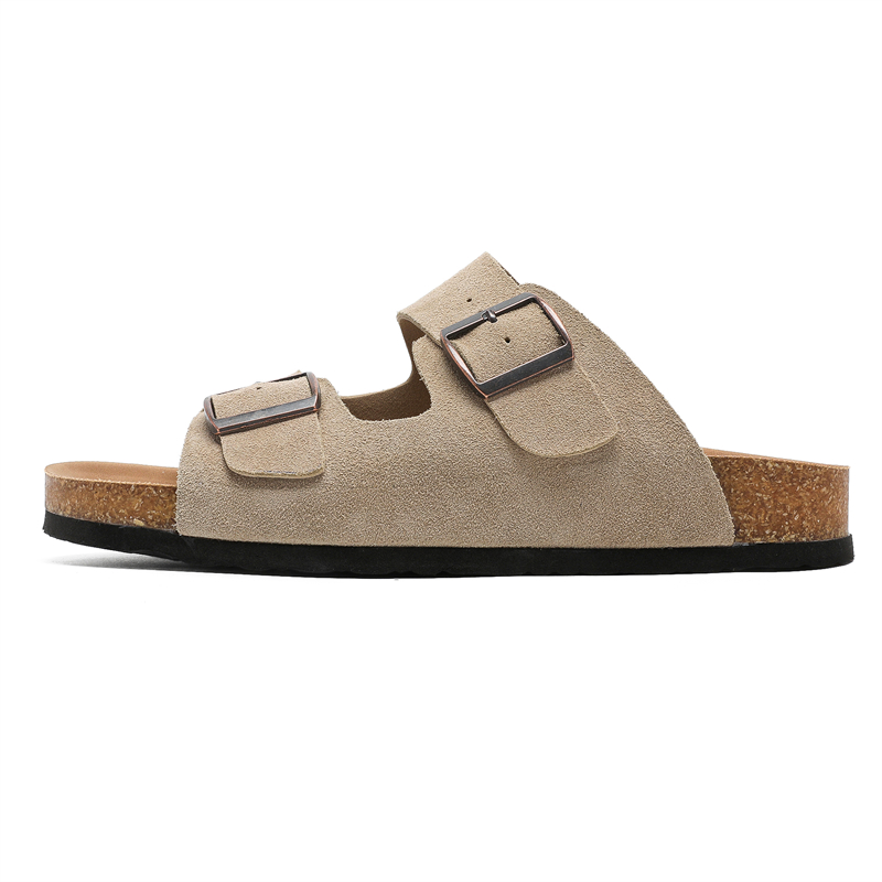 

BANGNEY Тихие противоскользящие антибактериальные быстросохнущие шлепанцы мужские - хаки, цвет Khaki