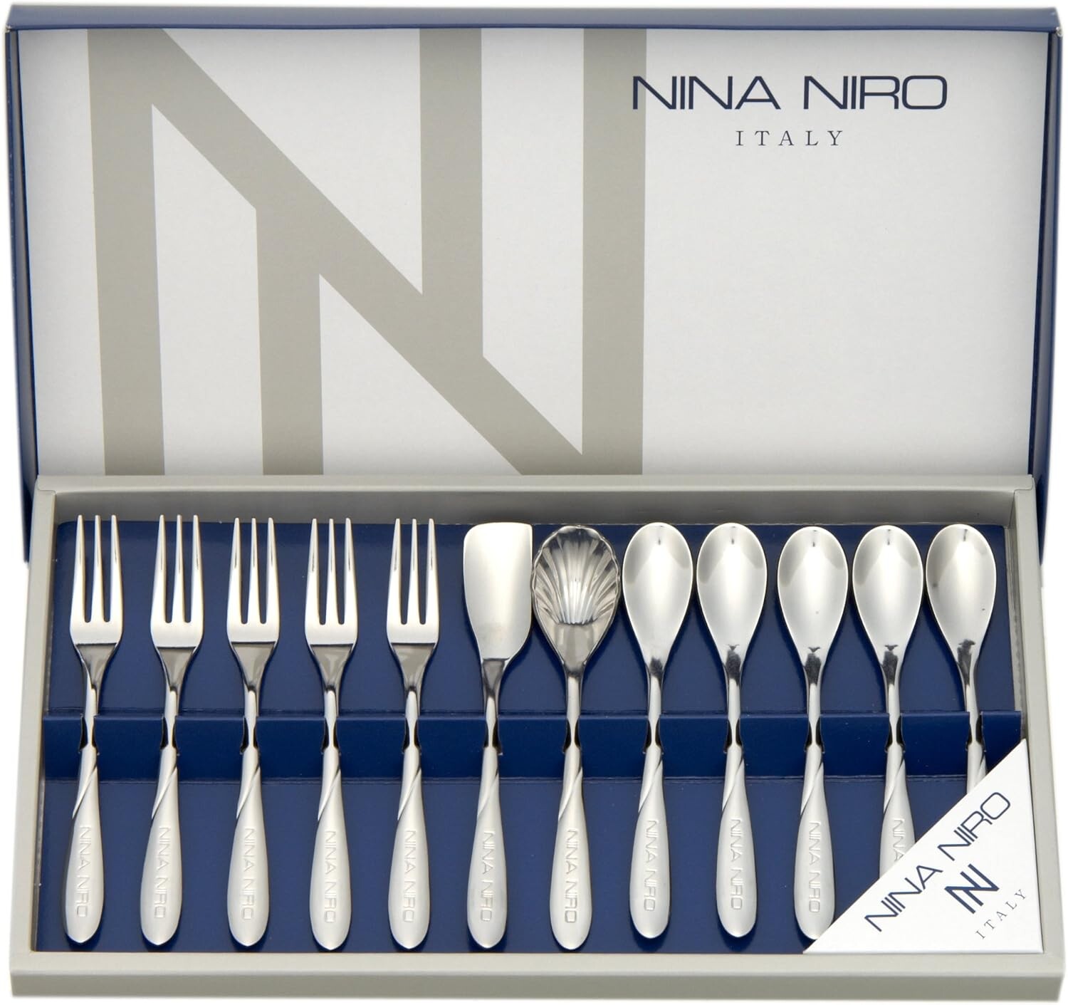 

Столовые приборы Toa Nina Niro 151-712 Набор для чая, 12 шт., Sliver
