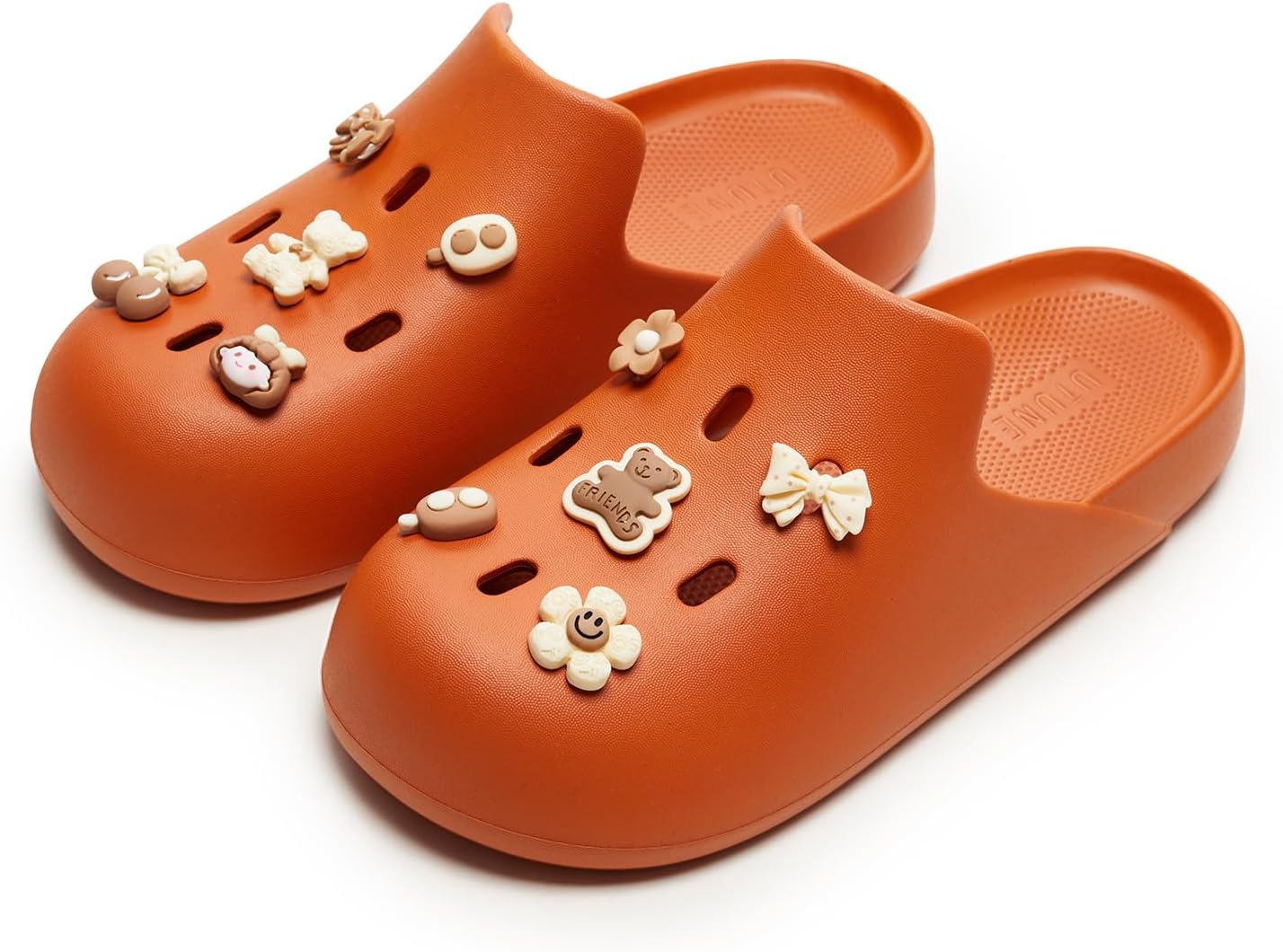 

Женские милые платформенные сабо Utune, садовая обувь, мужские летние пляжные и бассейновые сандалии, домашние тапочки, водная обувь для ванной, легкие нескользящие шлепки для душа, унисекс, оранжевый