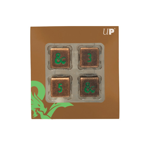 

Аксессуары Ultra Pro D&D Heavy Metal d6 Set: Copper w/ Green (4)