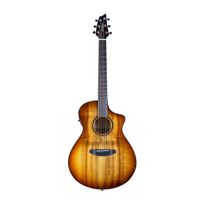 

Акустическая гитара Breedlove Pursuit Exotic S Concert 6-String Myrtlewood Wood Top Acoustic Electric Guitar with Slim Neck and Pinless Bridge